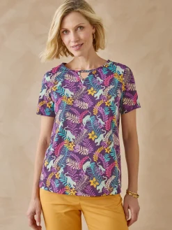 Best Tee-shirt encolure fantaisie Femme T-Shirt