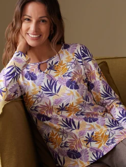 Hot Tee-shirt encolure fantaisie Femme T-Shirt