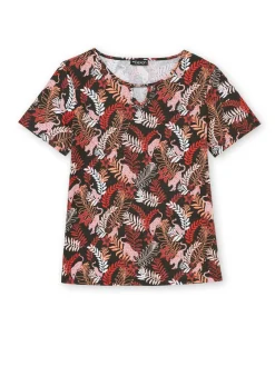 Tee-shirt encolure fantaisie Femme T-Shirt
