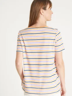 Outlet Tee-shirt fantaisie pur coton Femme T-Shirt