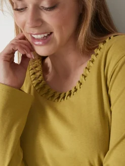 Online Tee-shirt fluide encolure fantaisie Femme T-Shirt