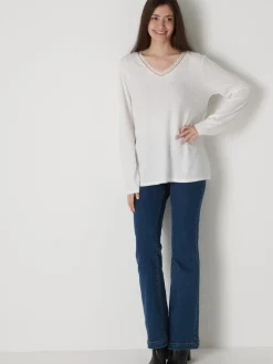 Tee-shirt maille émerisée Femme T-Shirt