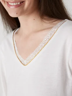 Tee-shirt maille émerisée Femme T-Shirt