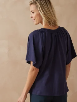 Tee-shirt manches courtes papillon Femme T-Shirt