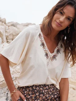 Online Tee-shirt manches courtes papillon Femme T-Shirt