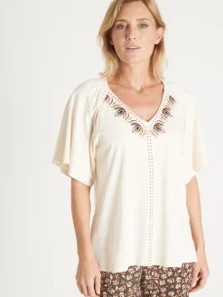 Online Tee-shirt manches courtes papillon Femme T-Shirt