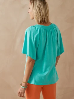 Hot Tee-shirt manches courtes papillon Femme T-Shirt