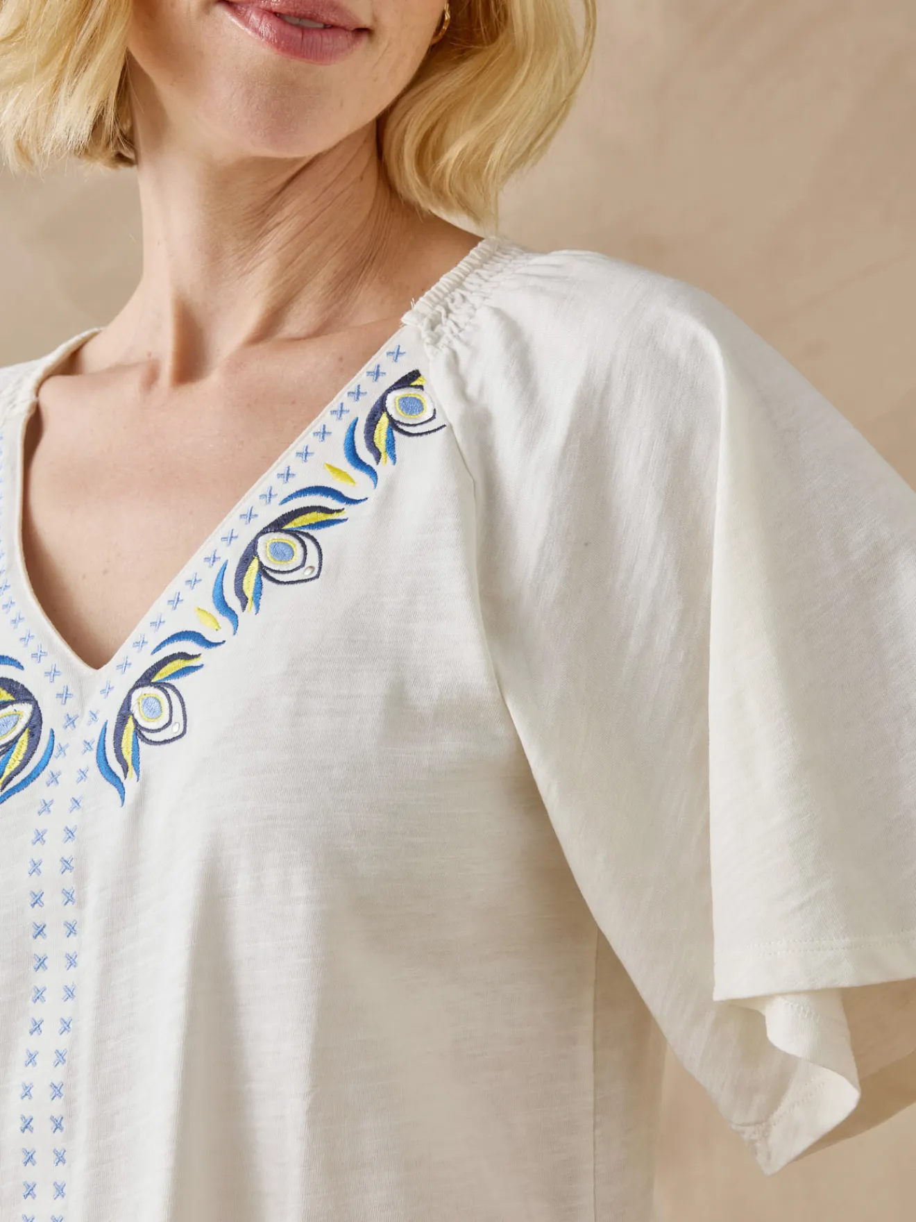 Clearance Tee-shirt manches courtes papillon Femme T-Shirt