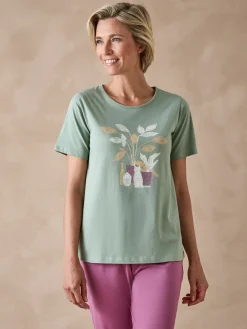 Discount Tee-shirt manches courtes maille coton Pyjama