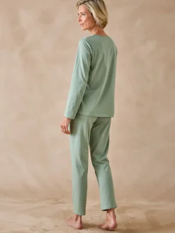 Clearance Tee-shirt manches longues maille coton Pyjama