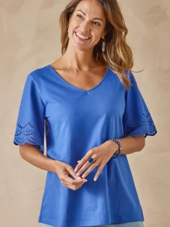 Tee-shirt manches papillon Femme T-Shirt