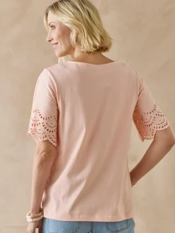 Tee-shirt manches papillon Femme T-Shirt