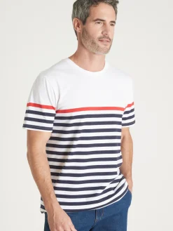 Online Tee-shirt marinière manches courtes Homme T-Shirt, Polo