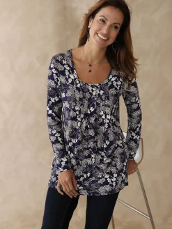 Outlet Tee-shirt tunique manches longues Femme Tunique|T-Shirt