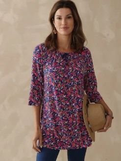 Tee-shirt tunique manches 3/4 Femme Tunique|T-Shirt