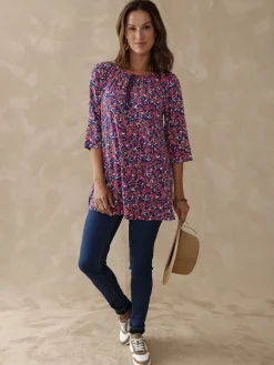 Tee-shirt tunique manches 3/4 Femme Tunique|T-Shirt