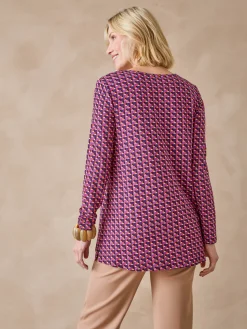 Sale Tee-shirt tunique manches longues Femme Tunique|T-Shirt