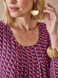 Sale Tee-shirt tunique manches longues Femme Tunique|T-Shirt