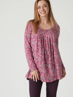 Tee-shirt tunique manches longues Femme Tunique|T-Shirt