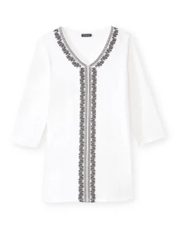 Sale Tee-shirt tunique manches 3/4 Femme T-Shirt