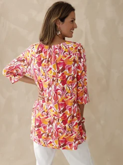 Outlet Tee-shirt tunique manches 3/4 Femme Tunique|T-Shirt