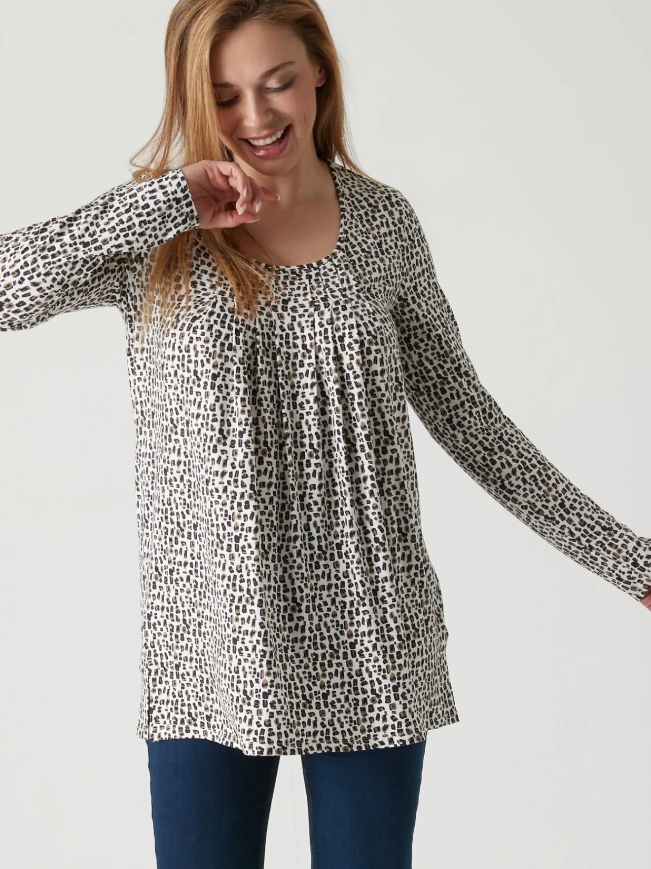 Clearance Tee-shirt tunique manches longues Femme Tunique|T-Shirt