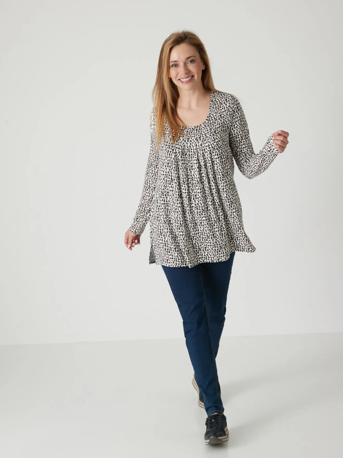 Clearance Tee-shirt tunique manches longues Femme Tunique|T-Shirt