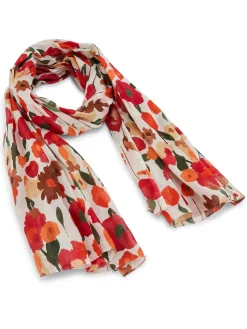 Outlet Étole en coton imprimé fleurs Femme Accessoires Et Bijoux