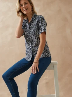 Outlet Tregging en denim Femme Jean|Pantalon