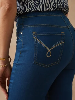 Outlet Tregging en denim Femme Jean|Pantalon