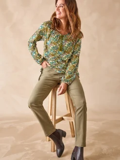 Outlet Tregging en tissu stretch Femme Pantalon