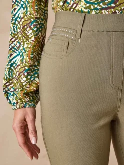 Outlet Tregging en tissu stretch Femme Pantalon