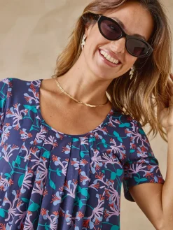 Clearance Tunique en maille avec plis d'aisance Femme Tunique|T-Shirt