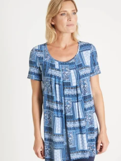 Outlet Tunique en maille avec plis d'aisance Femme Tunique|T-Shirt