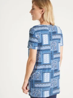 Outlet Tunique en maille avec plis d'aisance Femme Tunique|T-Shirt