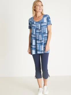 Outlet Tunique en maille avec plis d'aisance Femme Tunique|T-Shirt