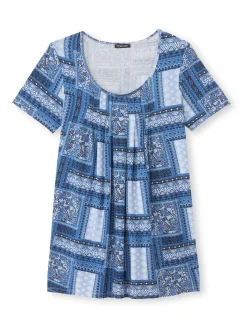 Outlet Tunique en maille avec plis d'aisance Femme Tunique|T-Shirt