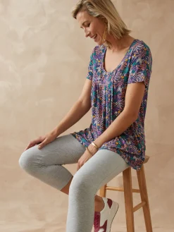 Outlet Tunique en maille avec plis d'aisance Femme Tunique|T-Shirt