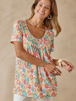 Hot Tunique en maille avec plis d'aisance Femme Tunique|T-Shirt