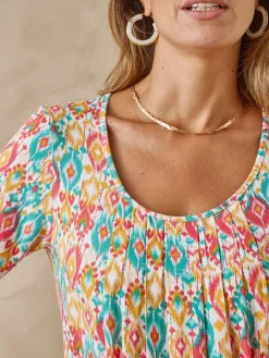 Hot Tunique en maille avec plis d'aisance Femme Tunique|T-Shirt