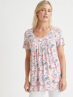 Outlet Tunique en maille avec plis d'aisance Femme Tunique|T-Shirt