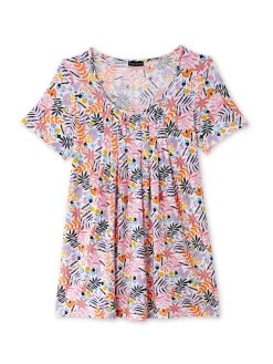 Outlet Tunique en maille avec plis d'aisance Femme Tunique|T-Shirt