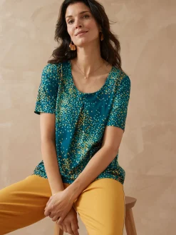 Clearance Tunique en maille crêpe Femme Tunique|T-Shirt