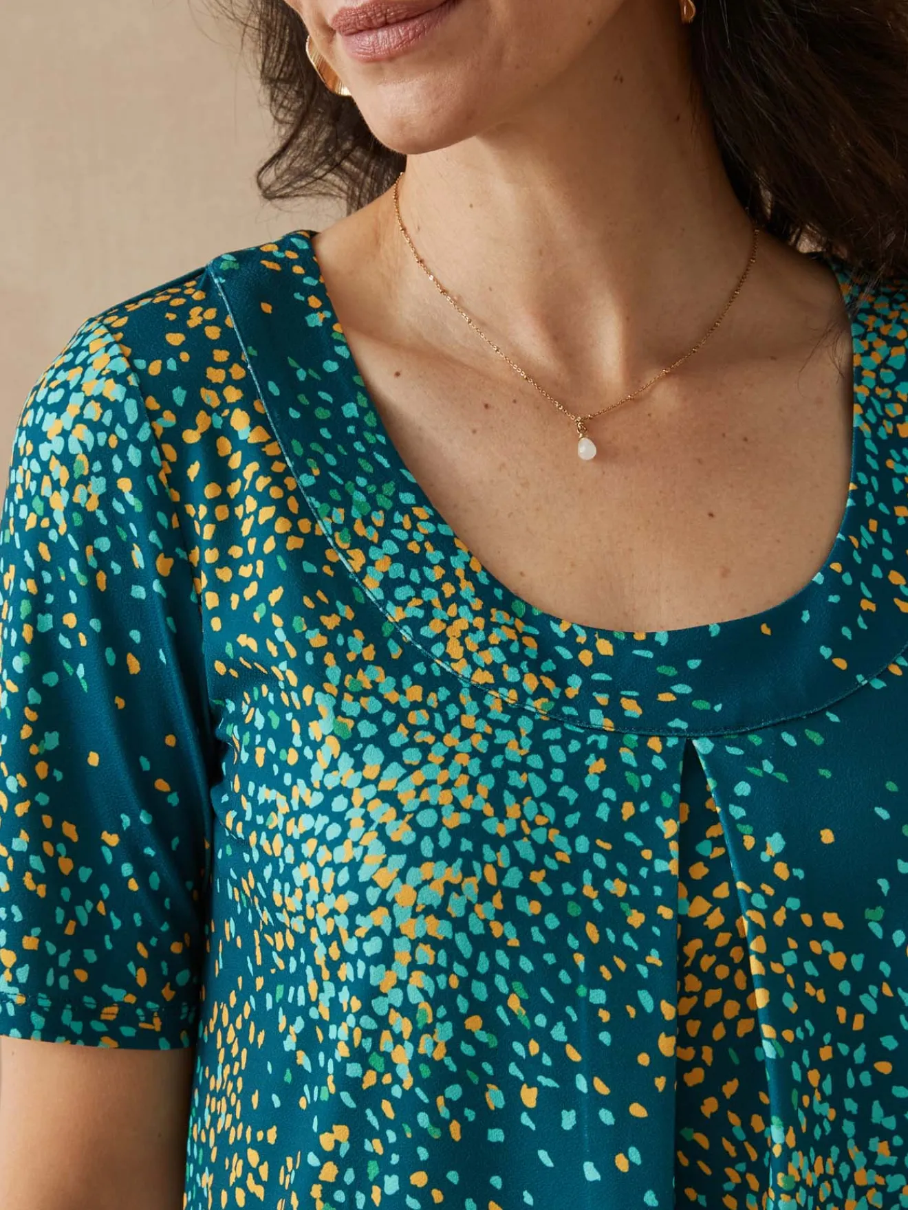 Clearance Tunique en maille crêpe Femme Tunique|T-Shirt