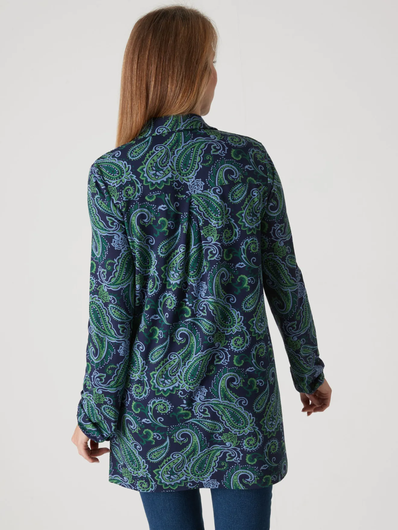 Outlet Tunique fluide en jersey Femme Tunique|Chemisier, Blouse