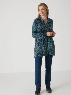 Outlet Tunique fluide en jersey Femme Tunique|Chemisier, Blouse