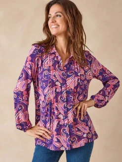 Outlet Tunique fluide en jersey Femme Tunique|Chemisier, Blouse