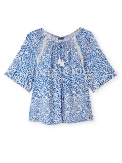 Clearance Tunique fluide manches au coude Femme Chemisier, Blouse