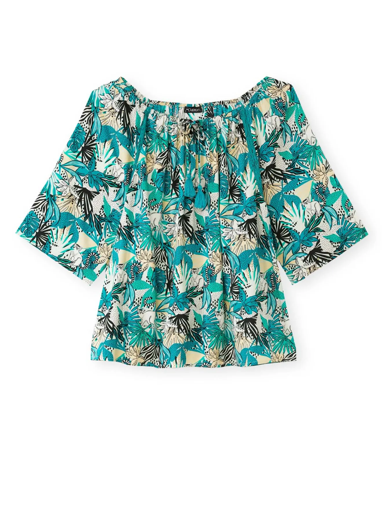 New Tunique fluide manches au coude Femme Chemisier, Blouse