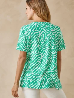 Tunique fluide manches courtes Femme Tunique|T-Shirt